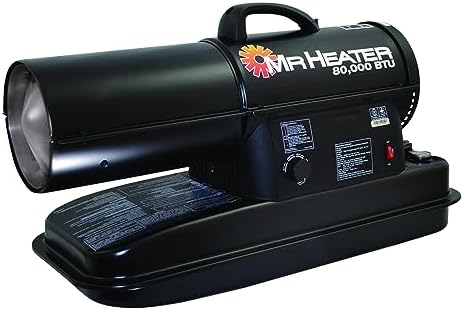Mr Heater 80000 BTU Forced Air Kerosene Heater Black