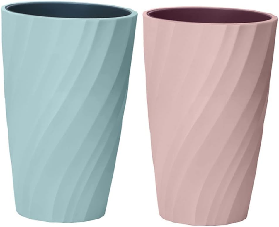 BRIGHTFUFU 2pcs Double Layer Toothbrush Cup