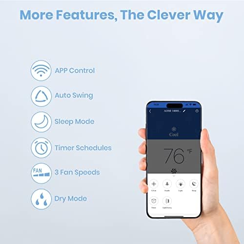 TOSOT 14000 BTU Smart WiFi Portable AC with Heater