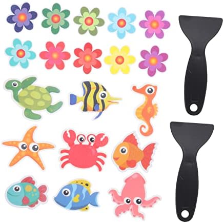 LIFKOME Non-Slip Bathtub Stickers with Animal Designs