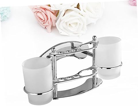 Stainless Steel Toothbrush and Gargle Cup Holder
