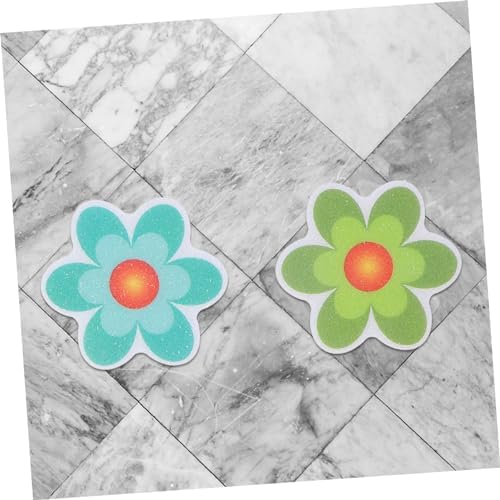 VICASKY 4pcs Cartoon Non-Slip Tile Stickers for Bathrooms