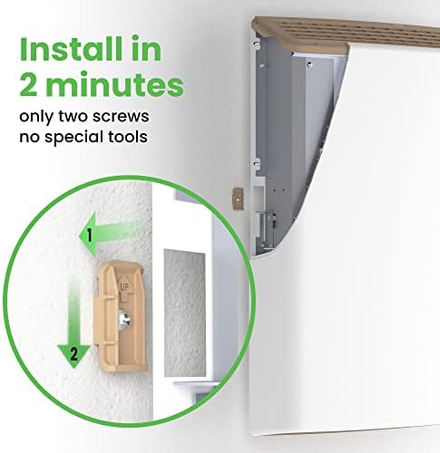 Envi Wall Mounted Electric Heater 247 Safety Quiet Heating