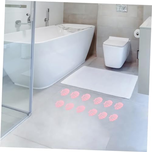 Cabilock 12Pcs Shell Shape Non-Slip Bathtub Stickers