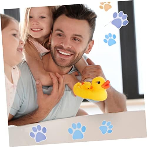 IMIKEYA 10pcs Dog Paw Print Non-Slip Stickers for Bathrooms