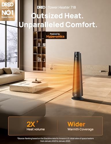 Dreo Large Room Space Heater with Remote and Oscillation