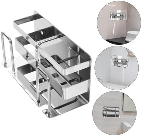 PRETYZOOM Modern Wall-Mounted Toothbrush Holder