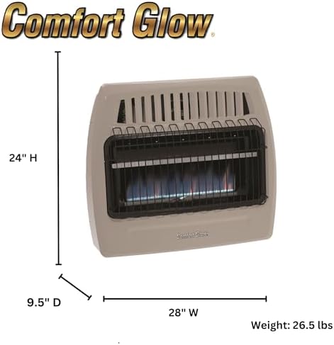 Comfort Glow Blue Flame Vent-Free Heater 30000 BTU