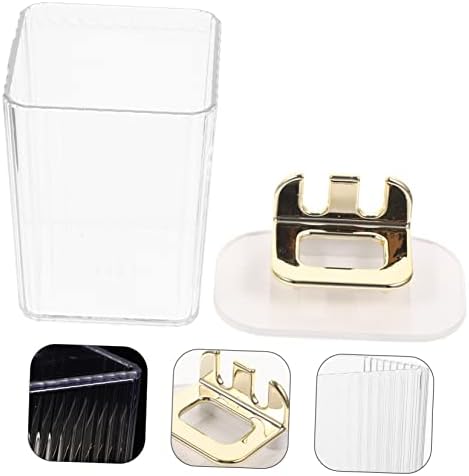 HOLIDYOYO Pink Wall-Mounted Toothbrush Holder