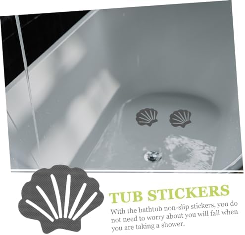 ULTECHNOVO Bathtub Nonslip Stickers 30pcs Shell-Shaped Design Anti-Slip Safety Decals