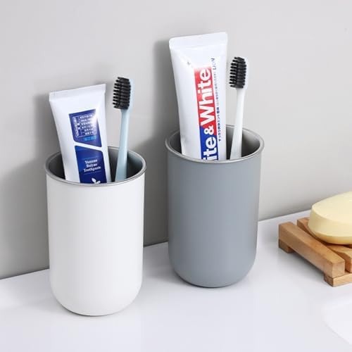 3PCS Toothbrush Cups 350ml Stainless Steel Holder
