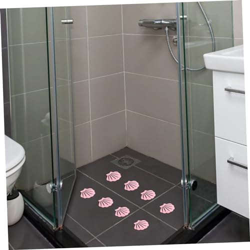 Holibanna Bathtub Nonslip Stickers 12pcs Shell Design Anti-Slip Decals