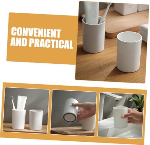 2pcs Reusable Unbreakable Toothbrush Cup Set for Camping Travel