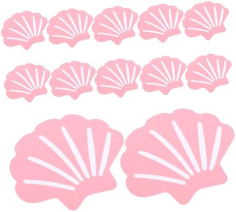 Cabilock 12Pcs Shell Shape Non-Slip Bathtub Stickers