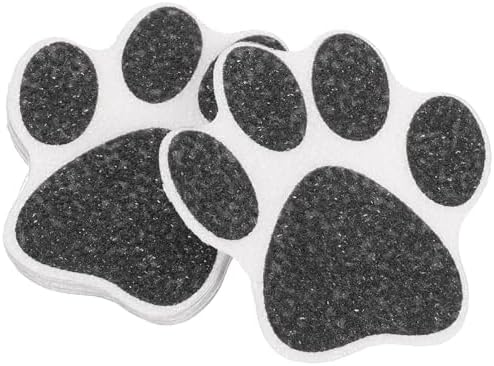 Kisangel Anti-Slip Bath Stickers 10pcs Dog Paw Design Decals