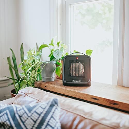Honeywell UberHeat Plus Ceramic Space Heater for Small Rooms Black