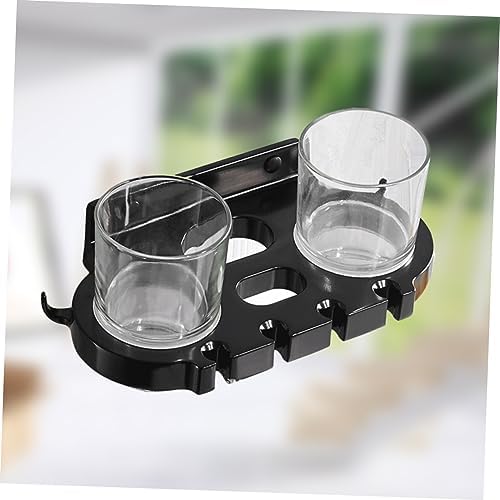 BUGUUYO Punch Toothbrush Holder with Hooks and Cups 1