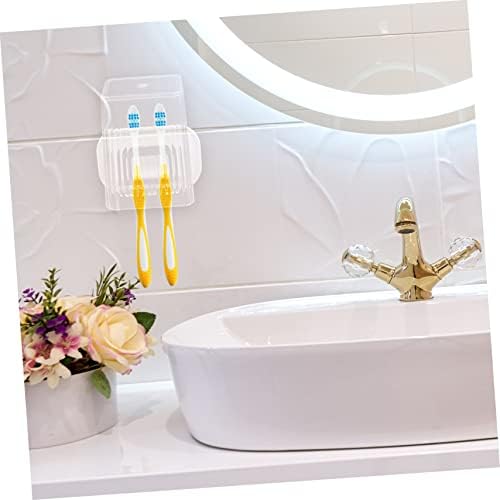 KONTONTY Wall-Mounted Toothbrush Holder Set with Ventilation