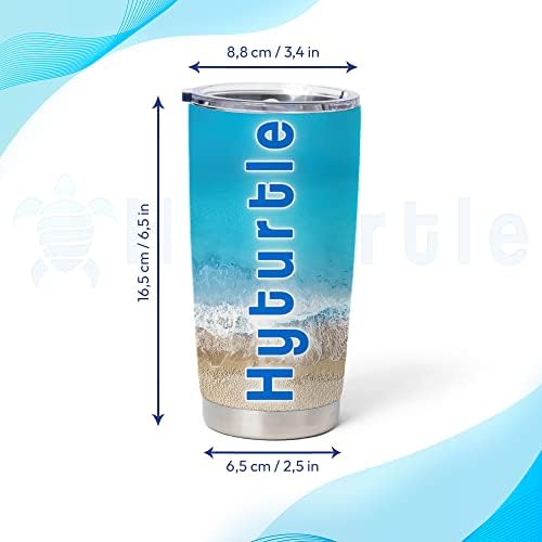 Hyturtle 20oz Stainless Steel Heart Print Tumbler For Her