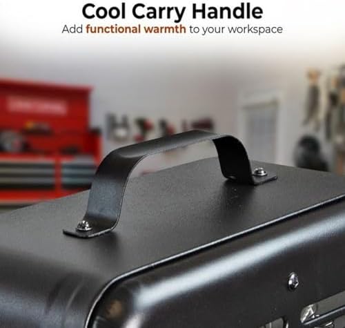 Comfort Zone 1500W Electric Space Heater with Thermostat and Safety Features 1