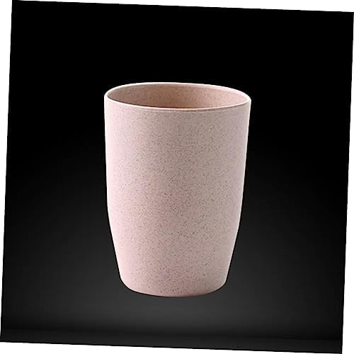 ETHZZLE Lightweight Stackable Wheat Straw Gargle Tumbler Cup for Adults and Kids