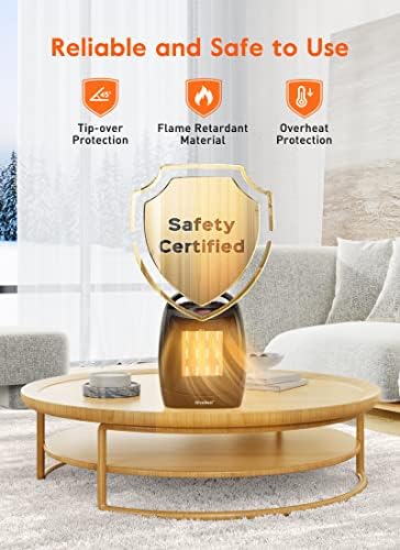 GiveBest 1500W750W Dual Heat Cool Fan Space Heater