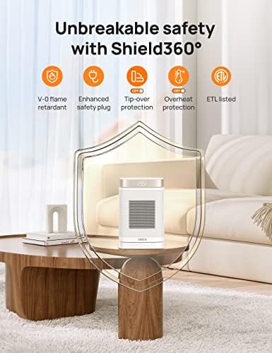 Dreo Atom One Space Heater with Remote 1500W PTC Ceramic