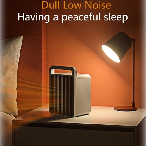 LAMZZP 900W Portable Ceramic Space Heater for Small Rooms