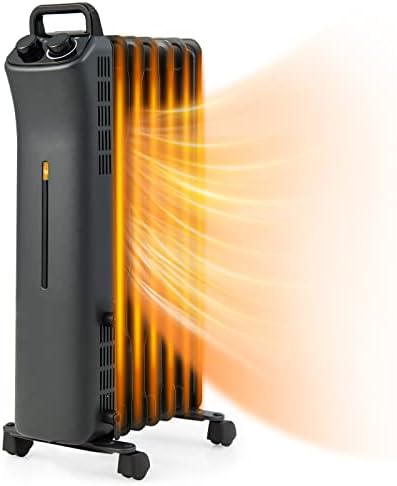 Tangkula 1500W Oil Filled Heater with 3 Modes and Thermostat