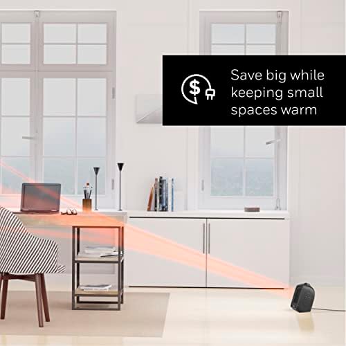 Honeywell UberHeat Plus Ceramic Space Heater for Small Rooms Black