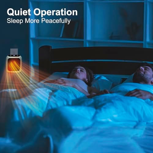 Ontel Turbo Wall Heater - 800W Ceramic Quiet Energy Efficient