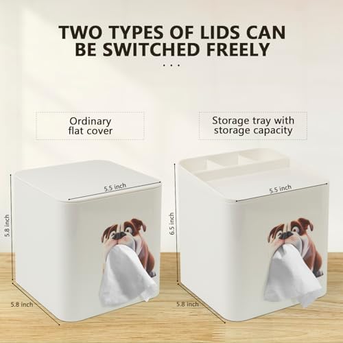 Funny Tissue Box Cover with Cute Puppy Design 1