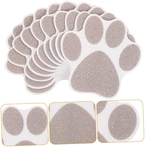 FONDOTIN Non-Slip Shower Floor Stickers 10pcs Paw Decals 1