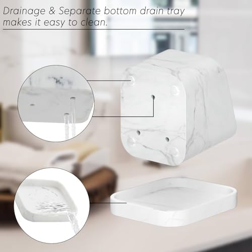 DOLED Electric Toothbrush Holder with 3 Slots and Makeup Brush Storage