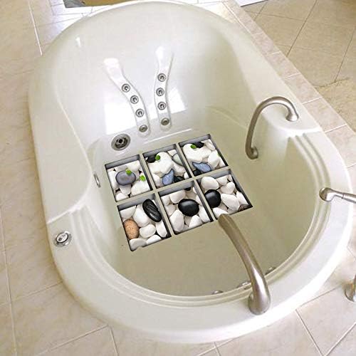 AILEGOU 3D Non-Slip Bathtub Stickers with 6 Animal Designs