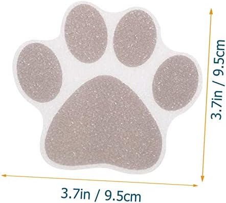FONDOTIN Non-Slip Shower Floor Stickers 10pcs Paw Decals 1