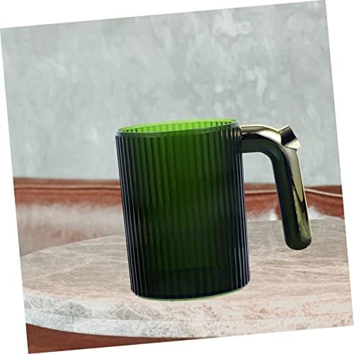 Amosfun Round Toothbrush Cup with Gold Plating