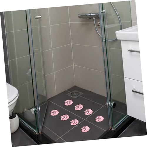 KONTONTY 12pcs Shell Shape Non-Slip Bath Decals