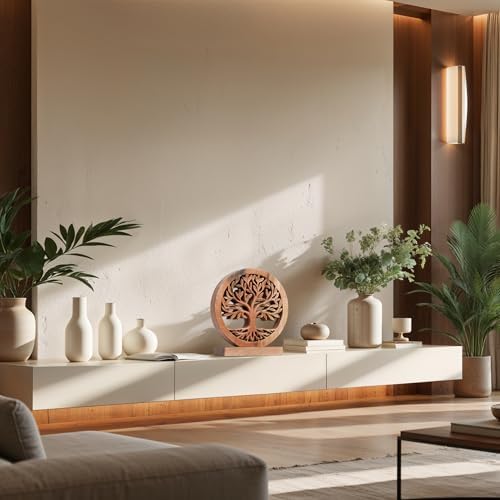 Decozen Solid Wood Tree of Life Sculpture - Home Decor