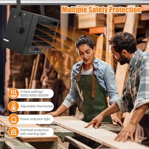 GarveeTech 5000W Ceiling Mount Garage Heater