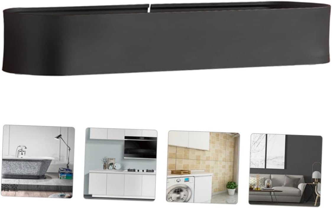 BUGUUYO Wall Mounted Rack Black Aluminum