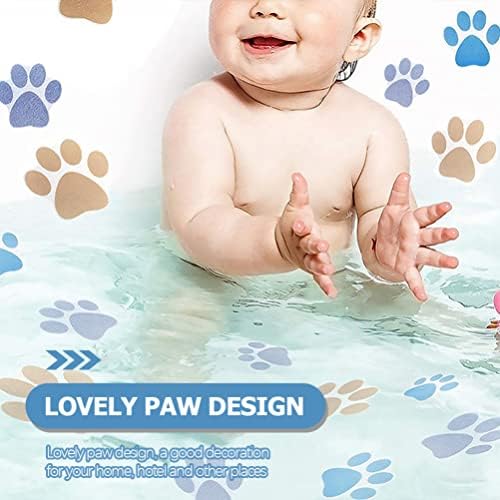 iplusmile 10pcs Paw Print Non-Slip Bathtub Decals