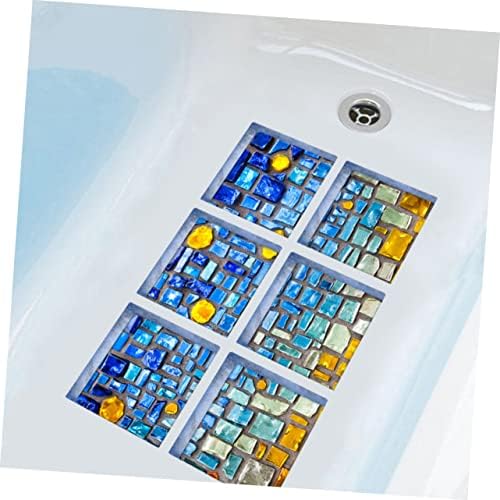 Ciieeo Bathtub Decor 6 Pack PVC Stickers