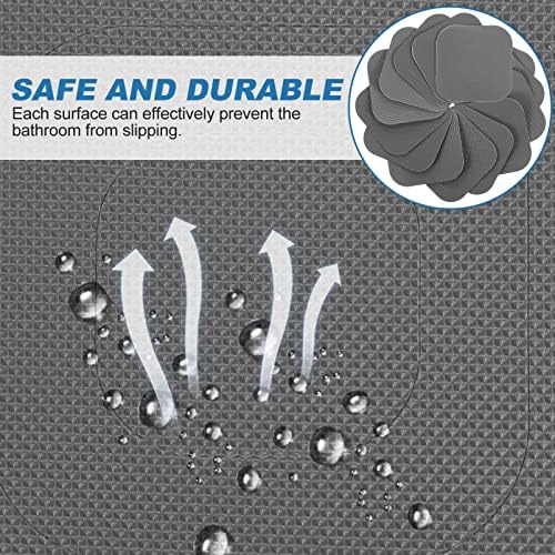 Tofficu Non-Slip Bath Stickers 20 Sheets PEVA Floor Adhesive