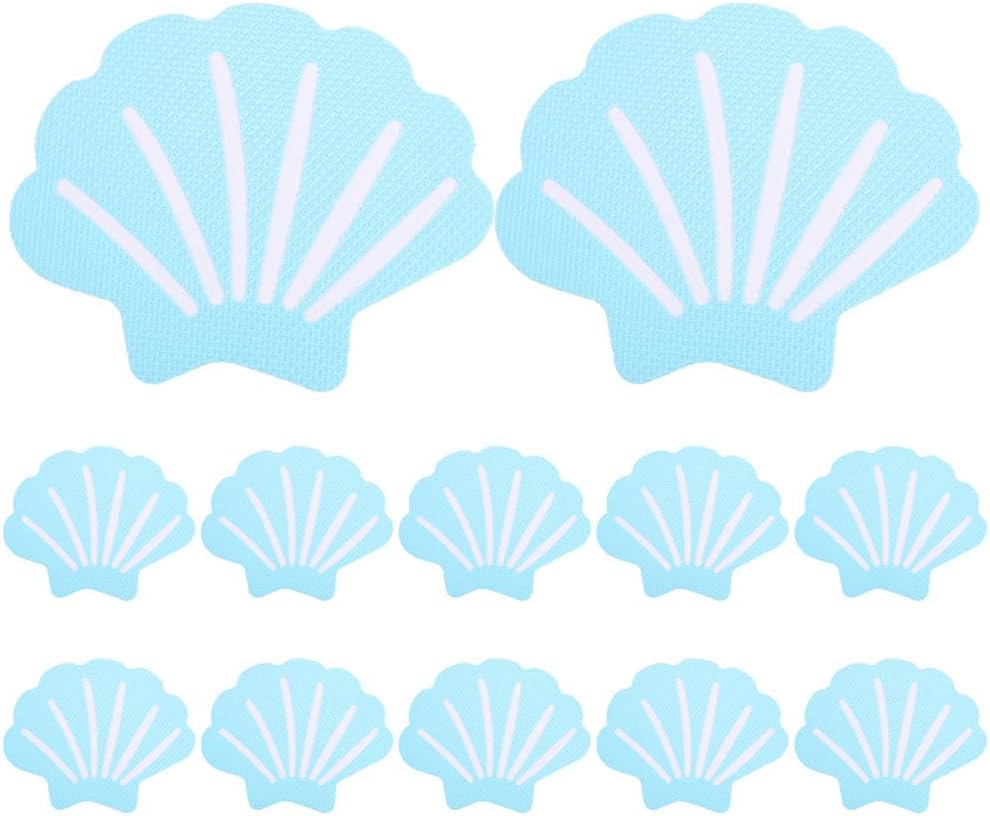 LUOZZY 20PCS Shell Shaped Non-Slip Bath Stickers for Kids Safety