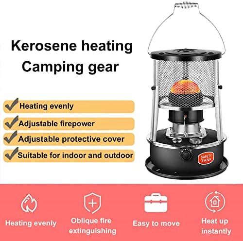 MMLeYN Kerosene Heater Stove with Adjustable Height and Flame Control