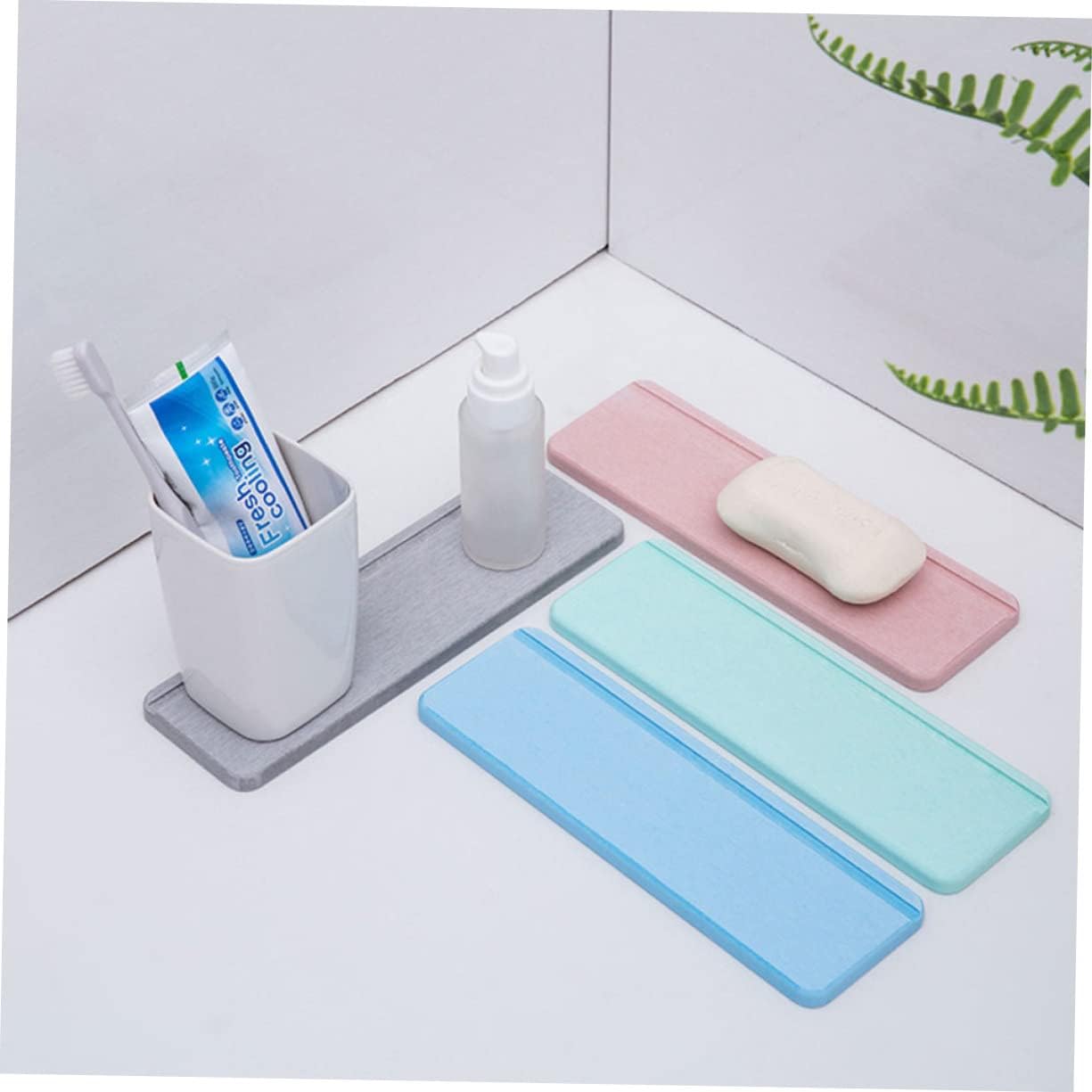 Ciieeo Solid Diatomite Soap Holder Green for Bath