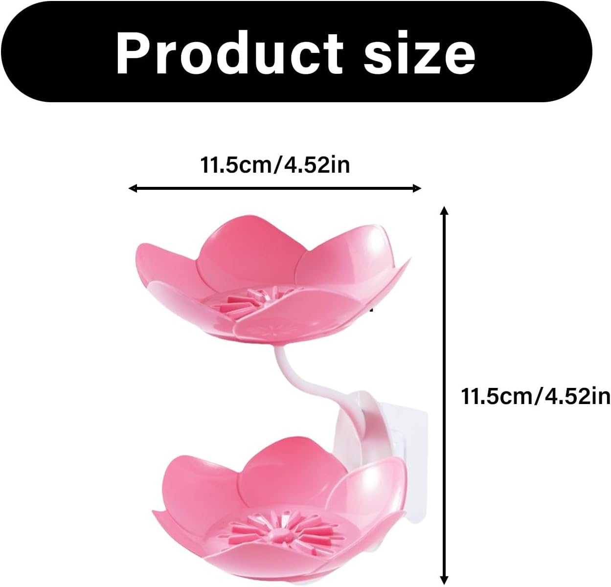 UPOINME Strong Adhesive Lotuses Soap Dish