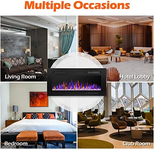 BETELNUT 36 Electric Fireplace with Remote Control