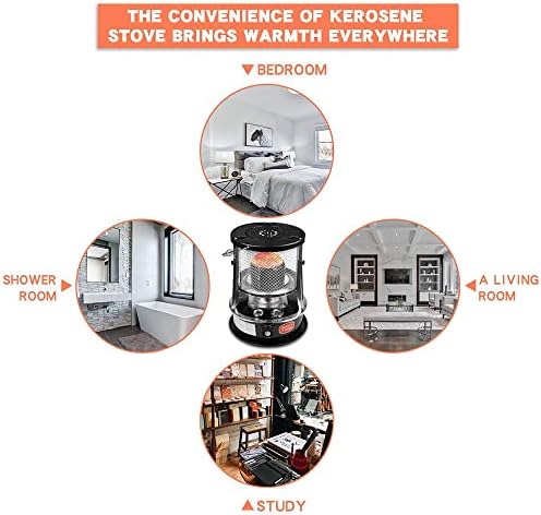 WEBUP Kerosene Heater 45L Portable Stainless Steel